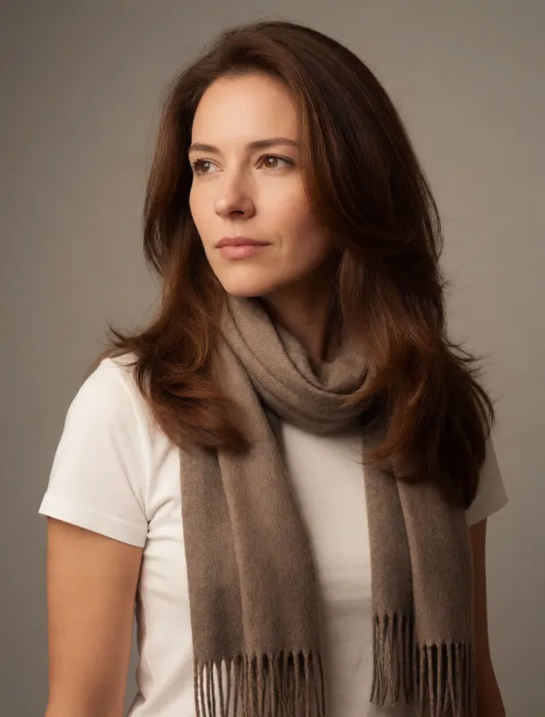 fringed wool scarf by krea 2