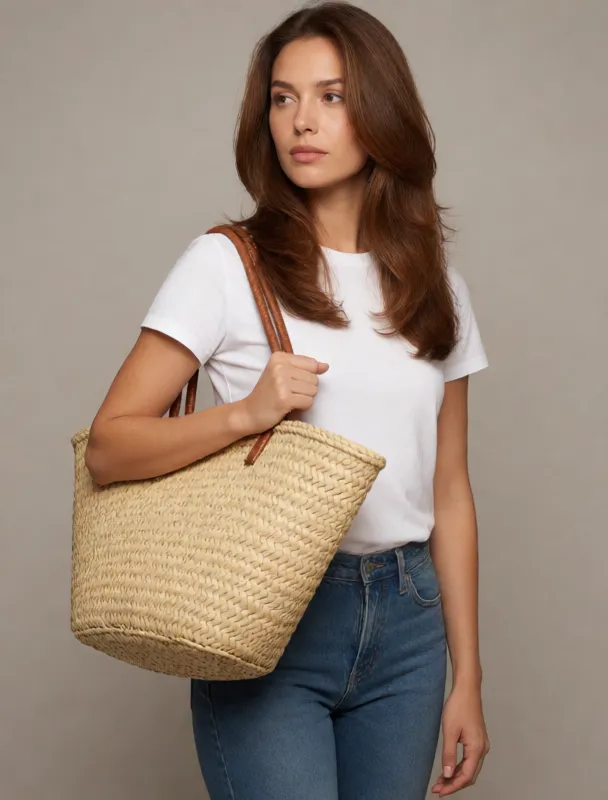 straw beach bag by krea 2