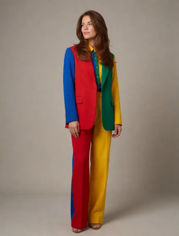 color blocked primary colors by krea 2