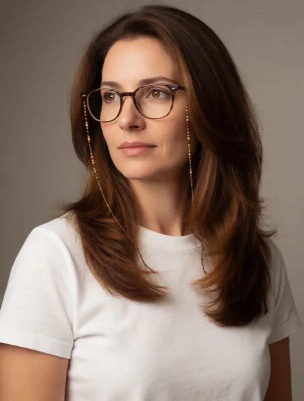 glasses on a beaded chain by krea 2
