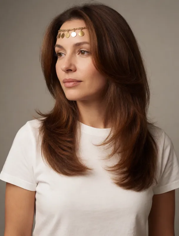 gold coin forehead band by krea 2