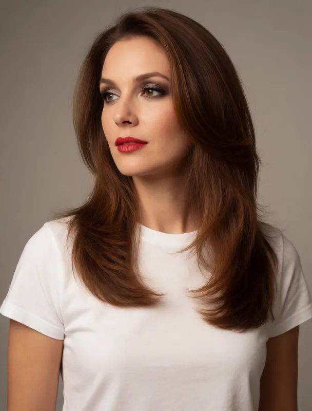 smoky eye with red lips by krea 2