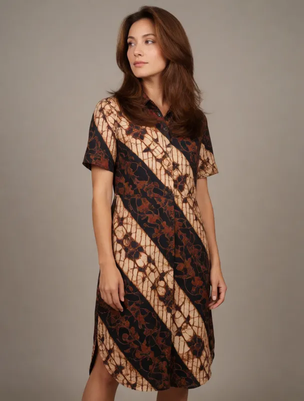 batik shirt dress by krea 2