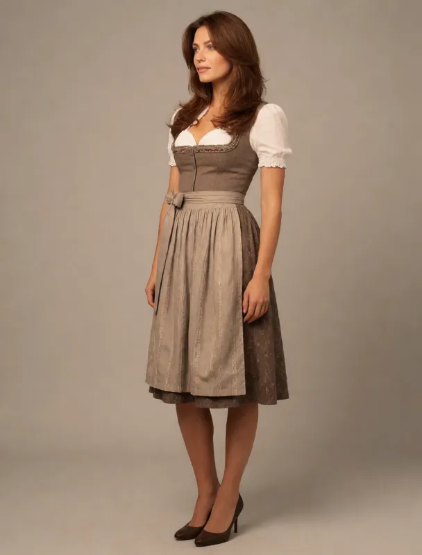 dirndl with apron and puffed blouse by krea 2