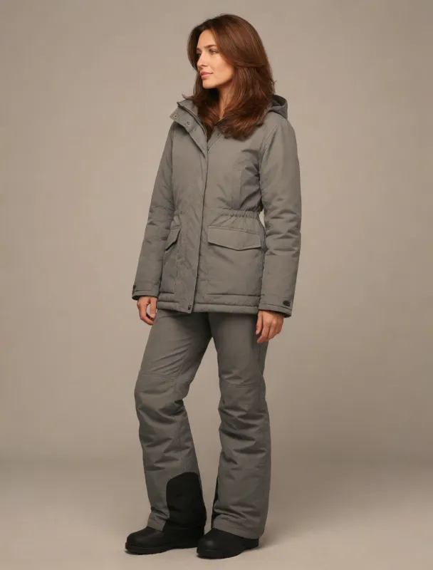 down parka with snow pants by krea 2