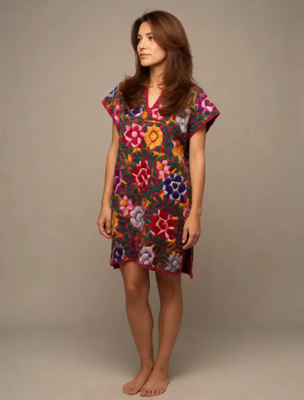 embroidered huipil tunic by krea 2
