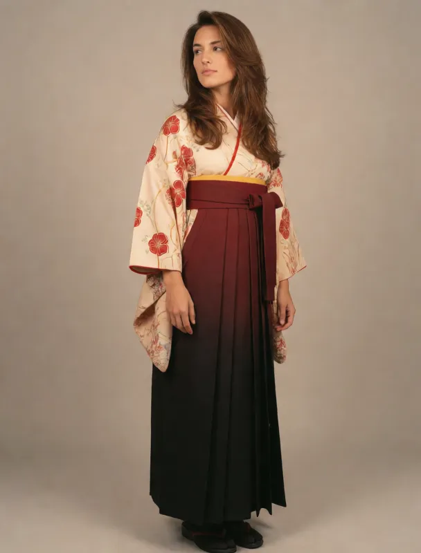 hakama over kimono by krea 2