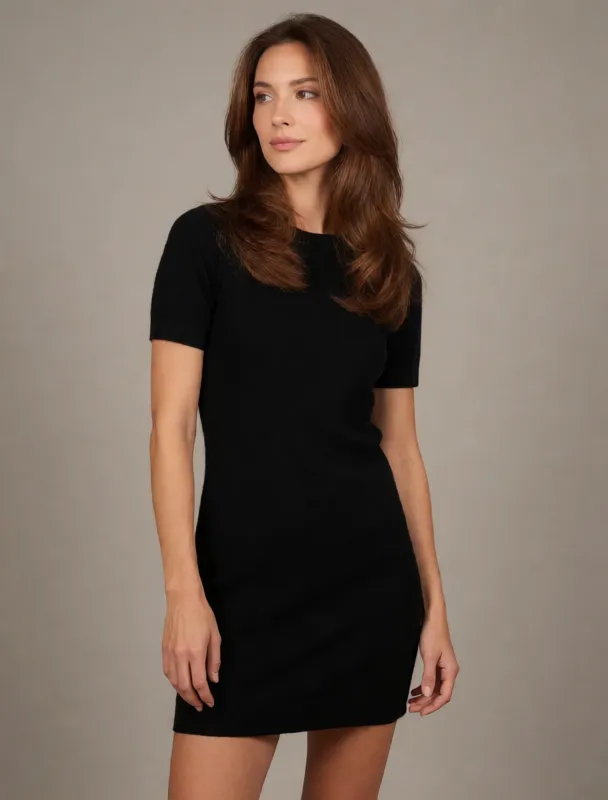 little black knit dress by krea 2