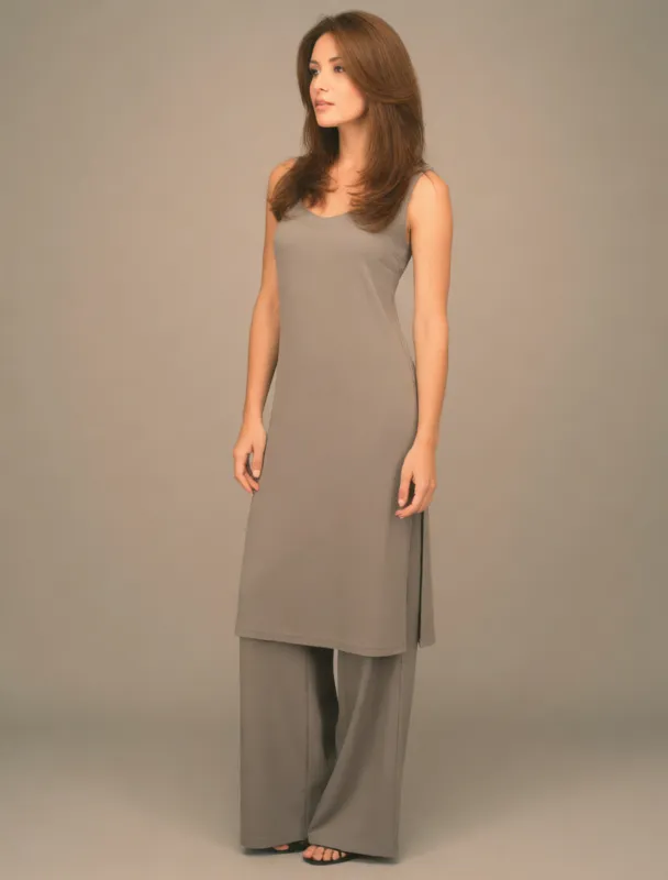 long tunic over wide trousers by krea 2