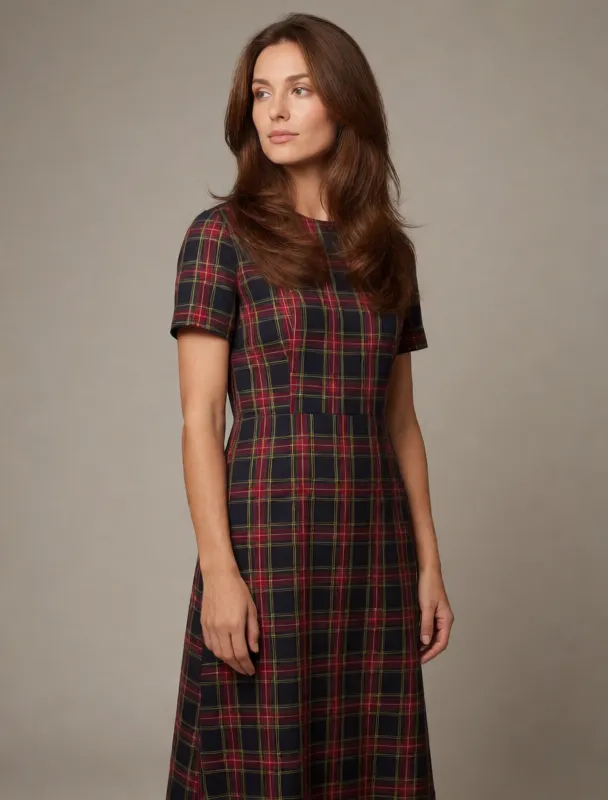 madras plaid karabela dress by krea 2