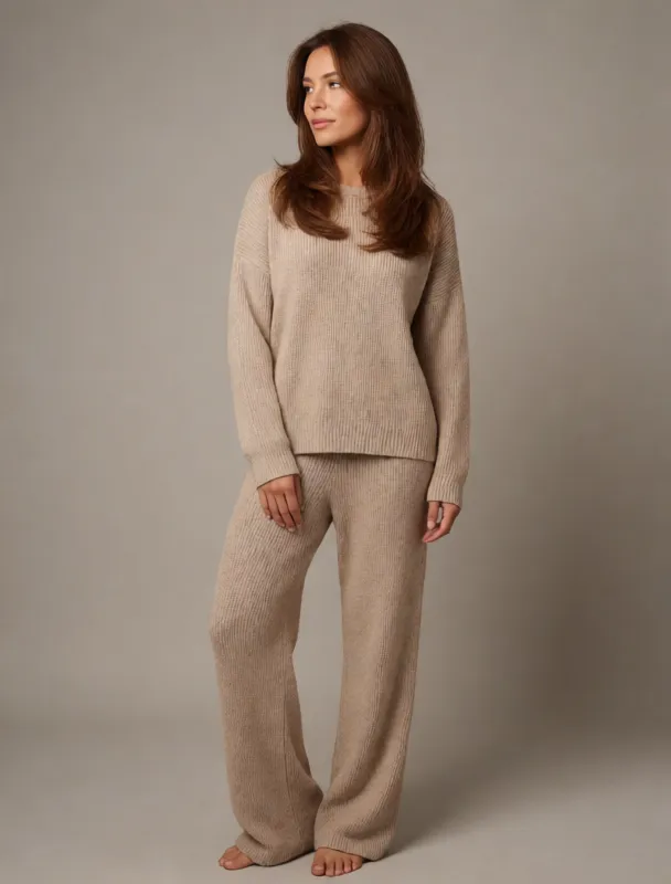 matching knit lounge set by krea 2