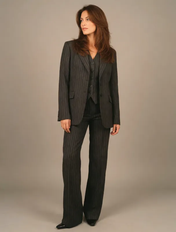 pinstripe three piece suit by krea 2