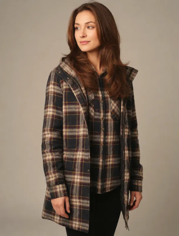 plaid flannel shirt with parka by krea 2