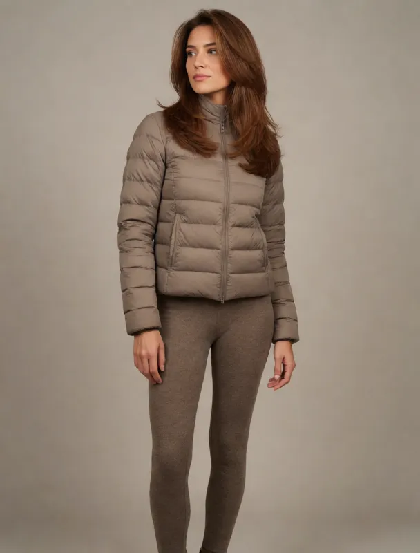 puffer jacket over wool leggings by krea 2