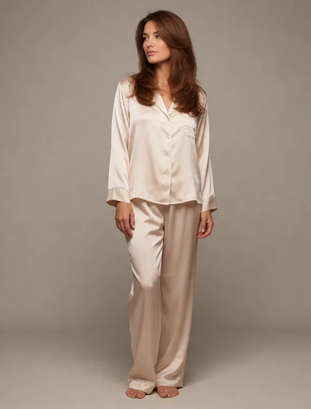 silk pajama set by krea 2