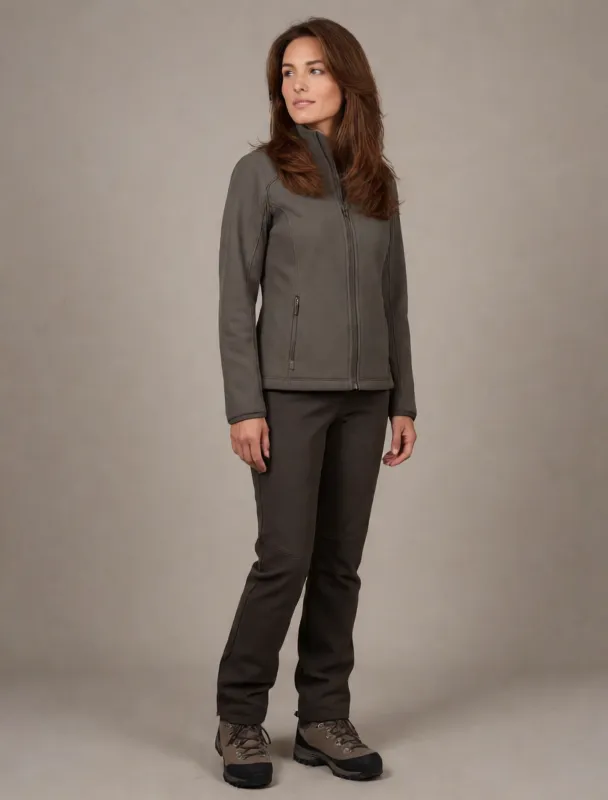 softshell jacket with hiking boots by krea 2