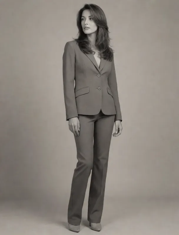 tailored blazer with cigarette pants by krea 2