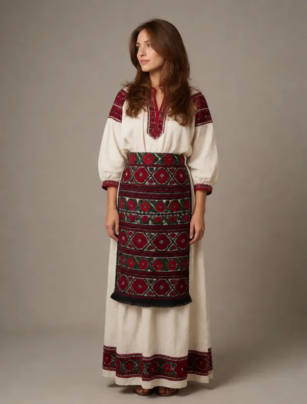taraz dress with embroidered apron by krea 2