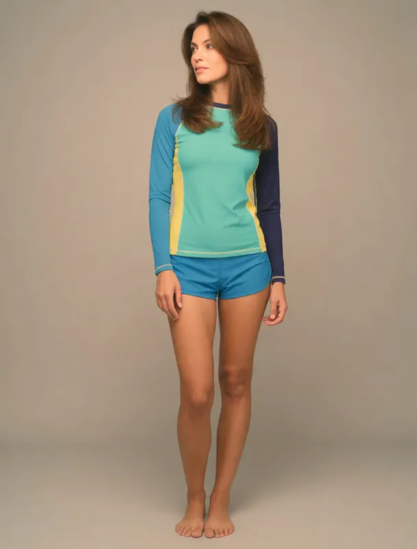 rash guard with swim shorts by krea 2