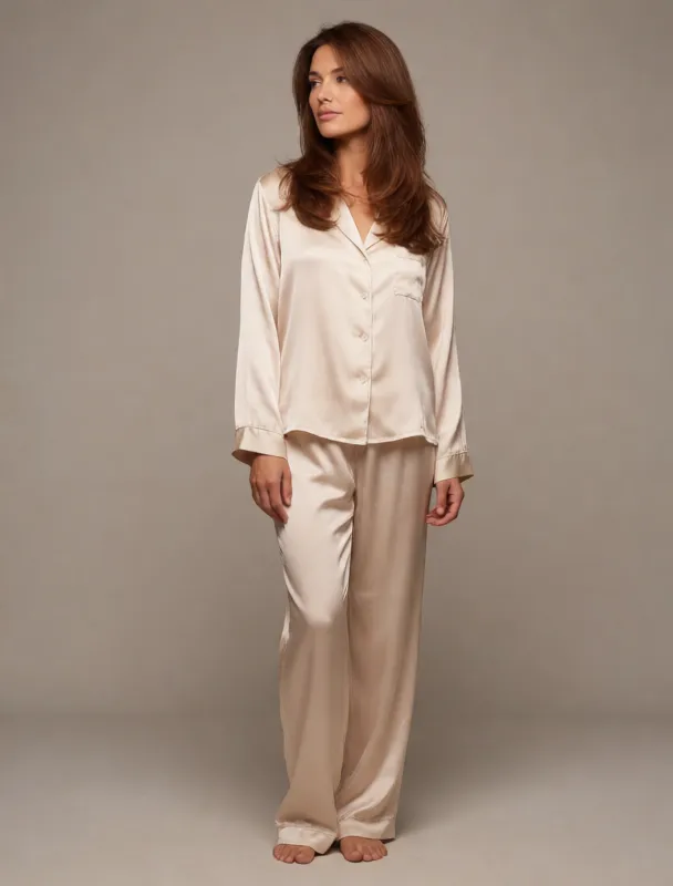 silk pajama set by krea 2