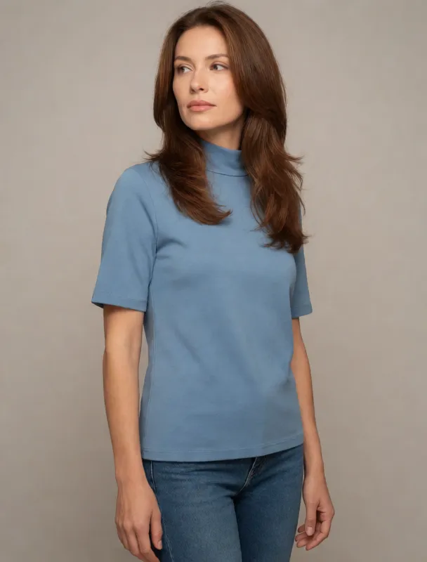 mock neck top by krea 2