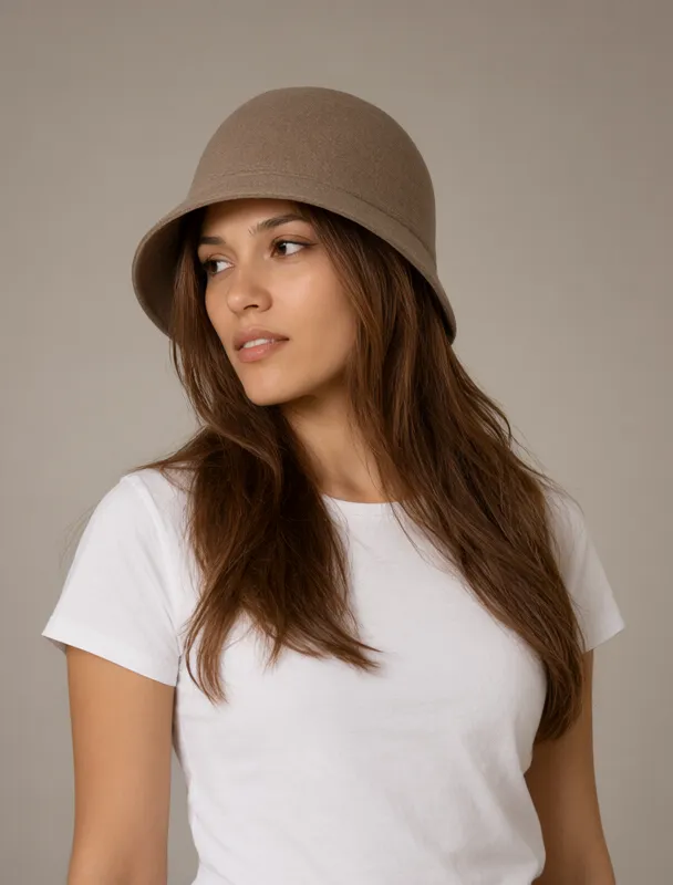 cloche hat by qwen image 2.1