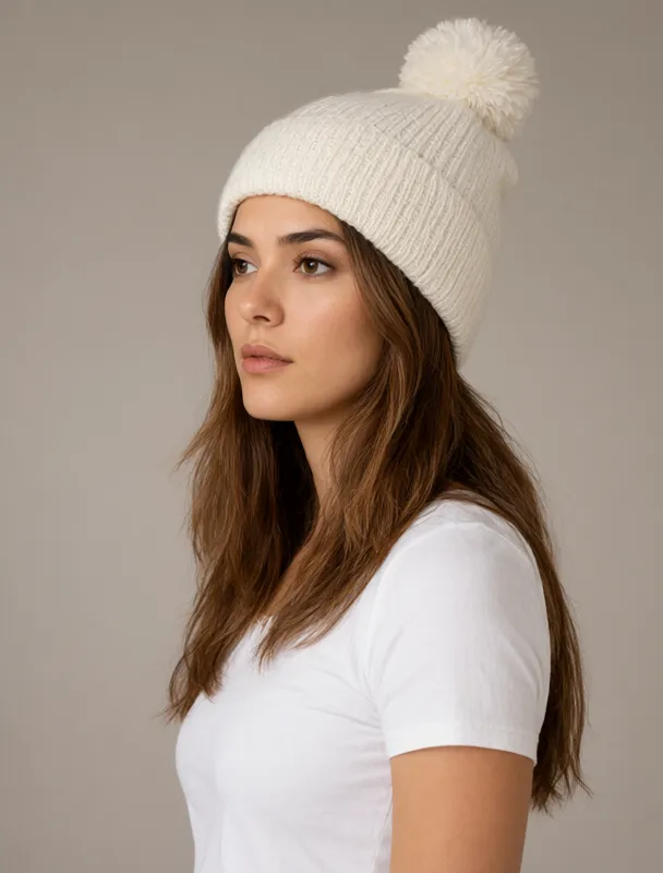 pom pom beanie by qwen image 2.1