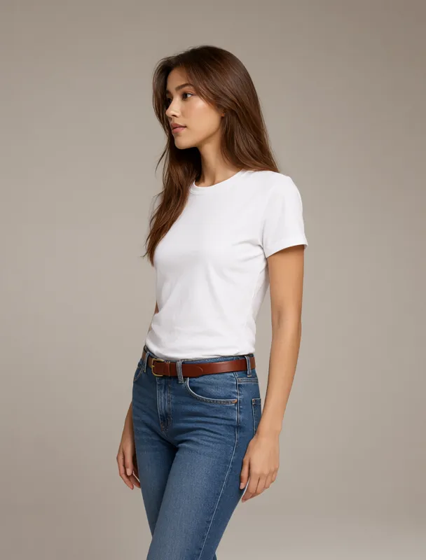 thin leather belt by qwen image 2.1