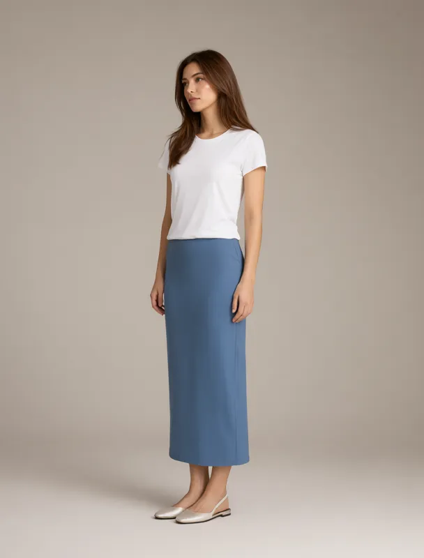 bias cut slip skirt by qwen image 2.1