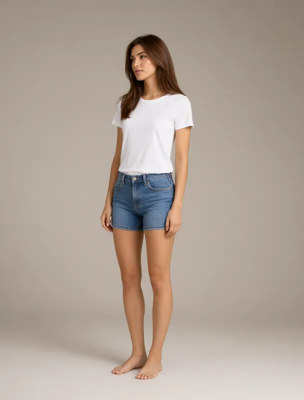 denim cutoffs by qwen image 2.1