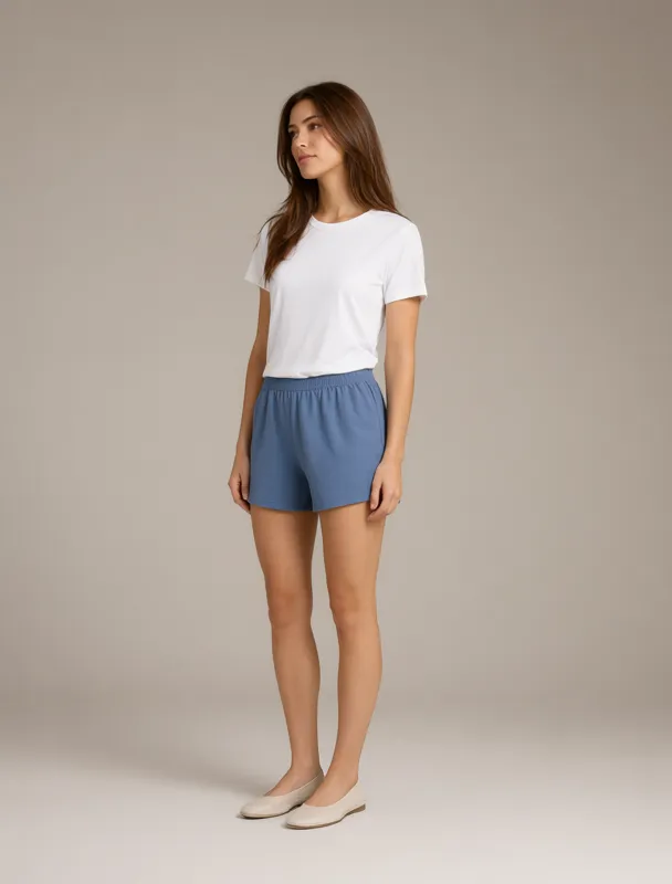 high waisted shorts by qwen image 2.1