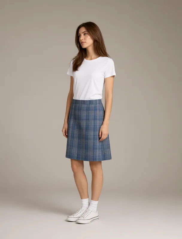 kilt style plaid skirt by qwen image 2.1