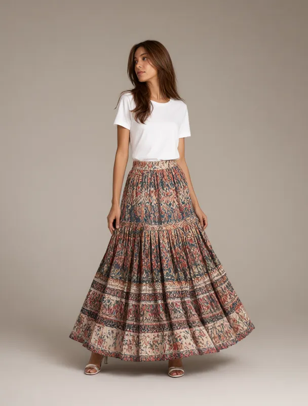 layered pollera skirt by qwen image 2.1