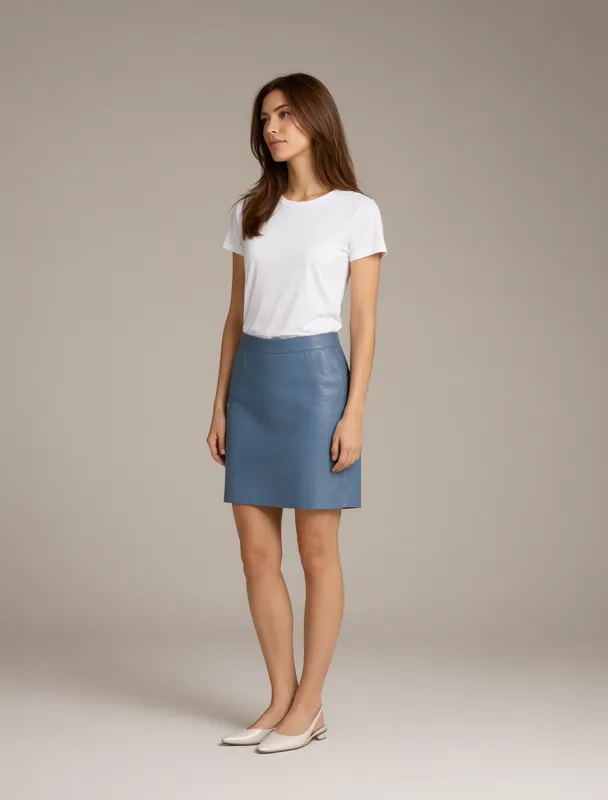 leather skirt by qwen image 2.1