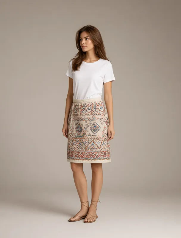 matyo embroidered apron by qwen image 2.1
