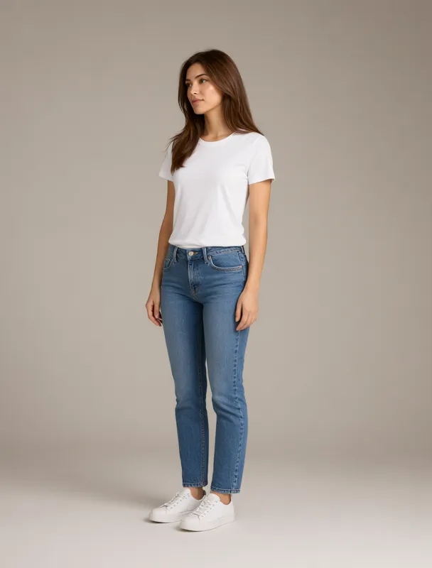 mom jeans by qwen image 2.1