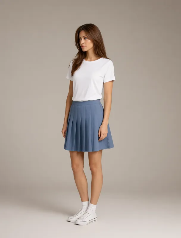 pleated skirt by qwen image 2.1