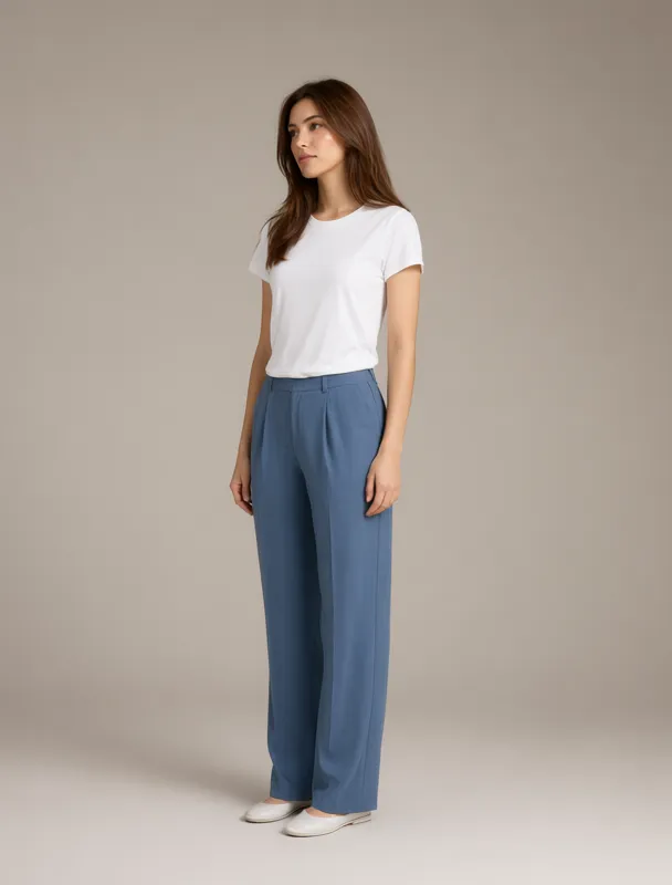 pleated trousers by qwen image 2.1