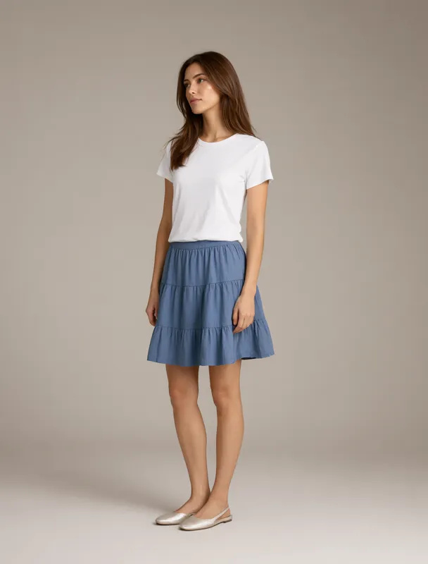 tiered skirt by qwen image 2.1