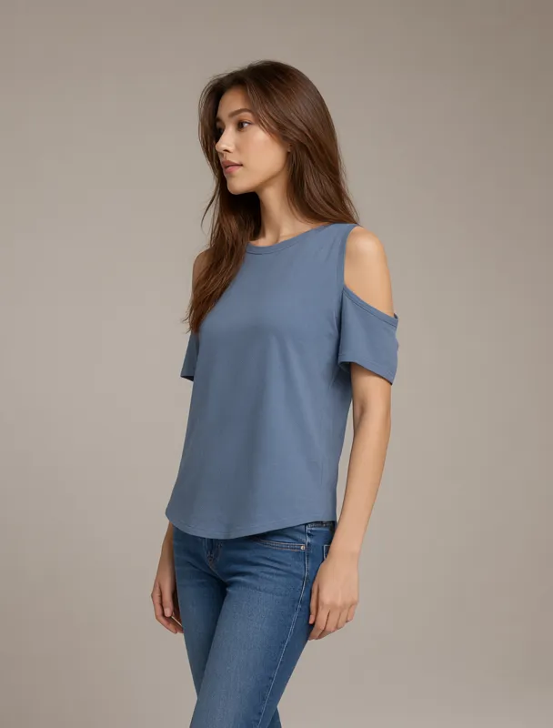 cold shoulder sleeves by qwen image 2.1