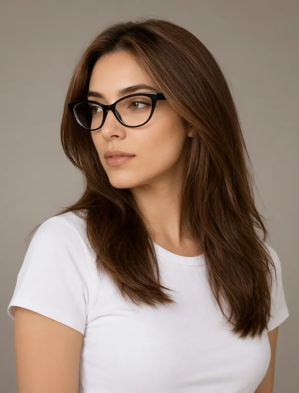 cat eye glasses by qwen image 2.1
