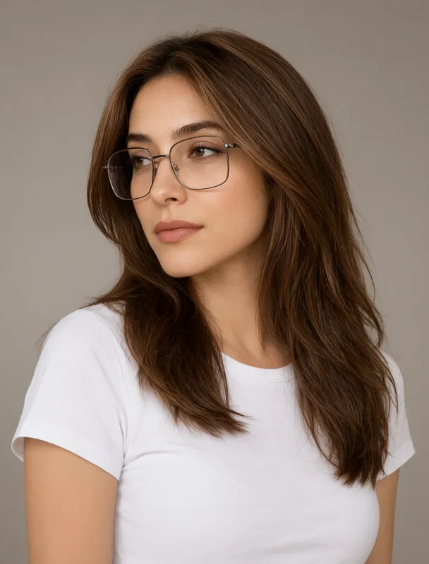 oversized square glasses by qwen image 2.1