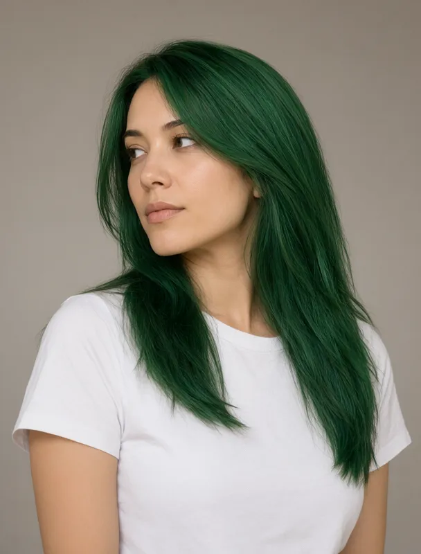 emerald green by qwen image 2.1