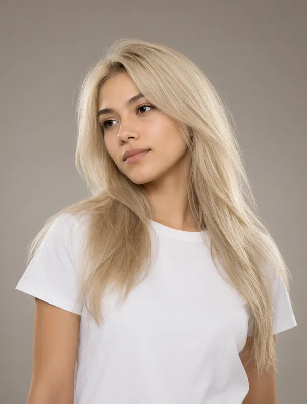 platinum blonde by qwen image 2.1