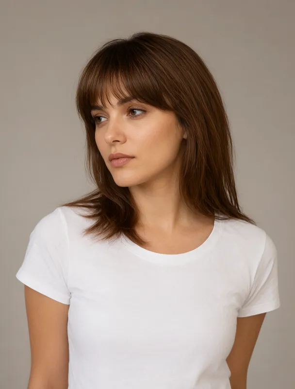 bardot bouffant with bangs by qwen image 2.1
