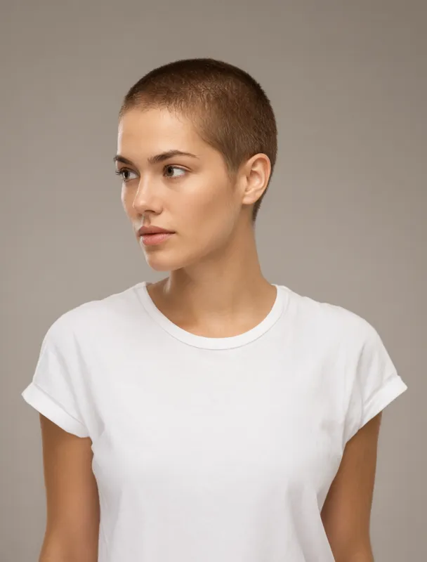 close shaved head by qwen image 2.1