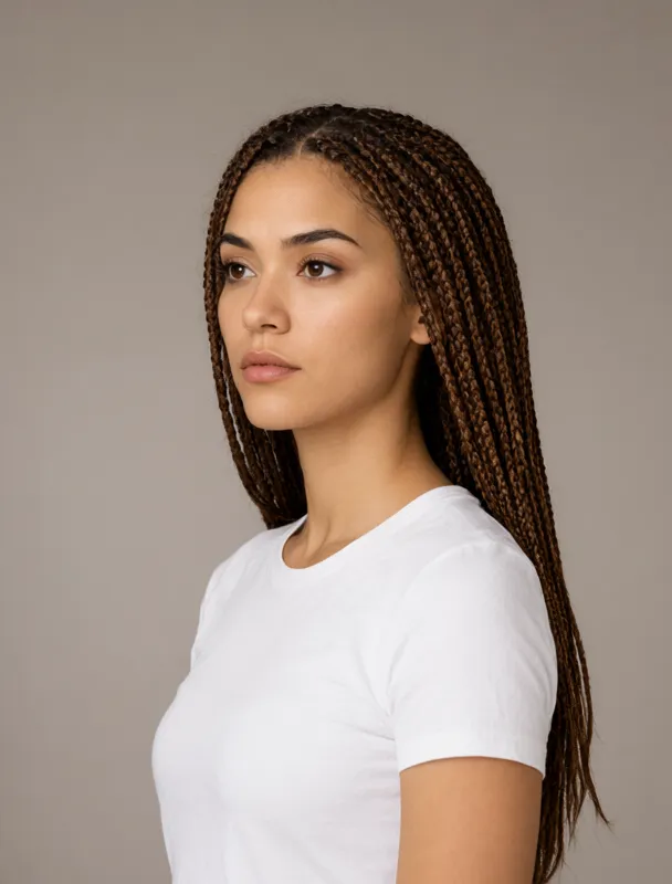 forty thin braids by qwen image 2.1