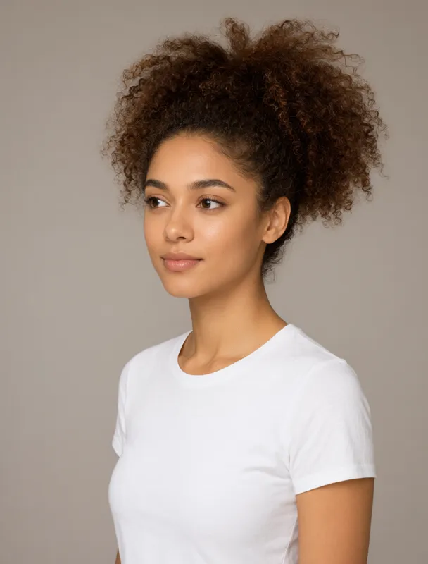 high curly puff by qwen image 2.1