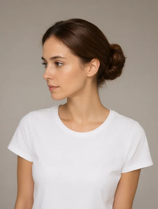 jjokjin meori low chignon by qwen image 2.1