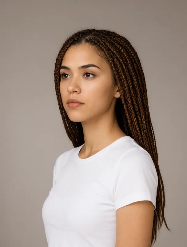 otjize coated braids by qwen image 2.1